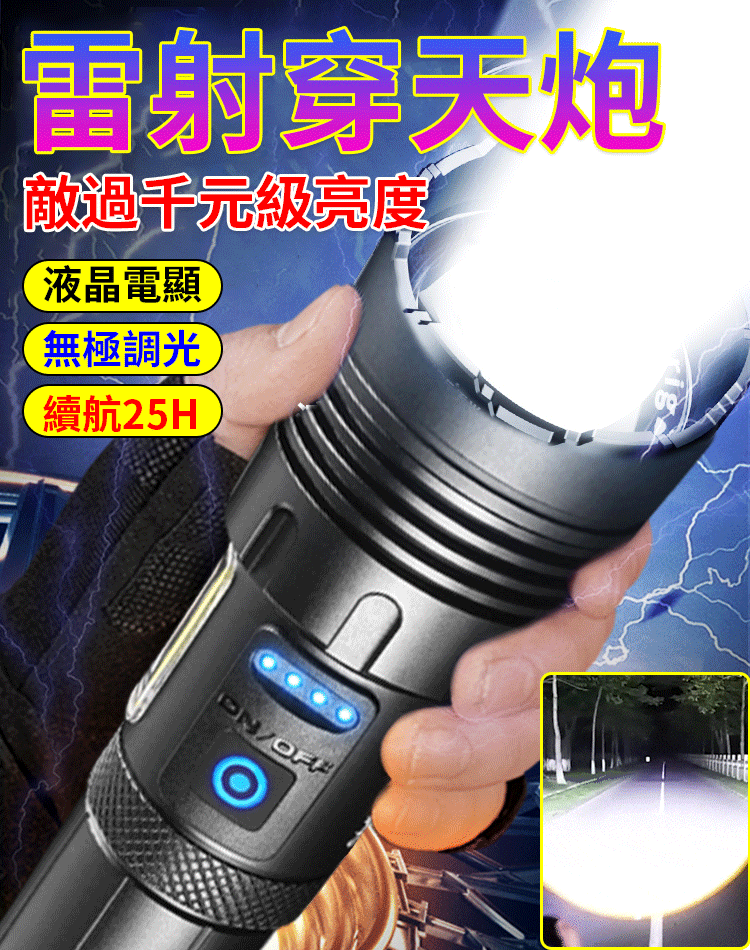 強光鐳射手電